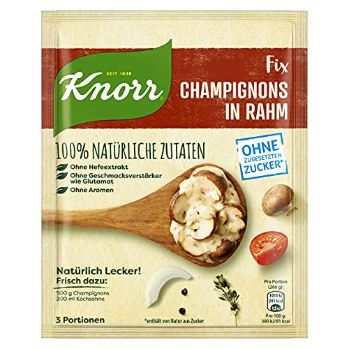 Knorr Champignons Roh Essen