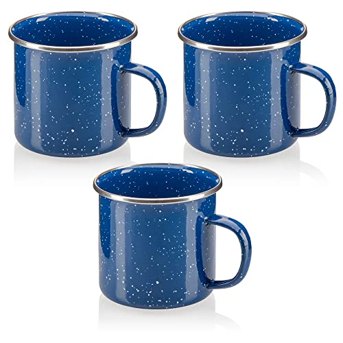 Com-Four Emaille Tasse