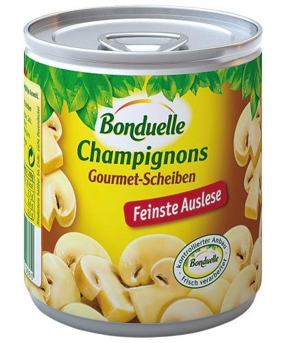 Bonduelle Champignons Roh Essen